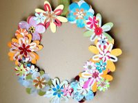 NoBiggie Paper Flower Wreath